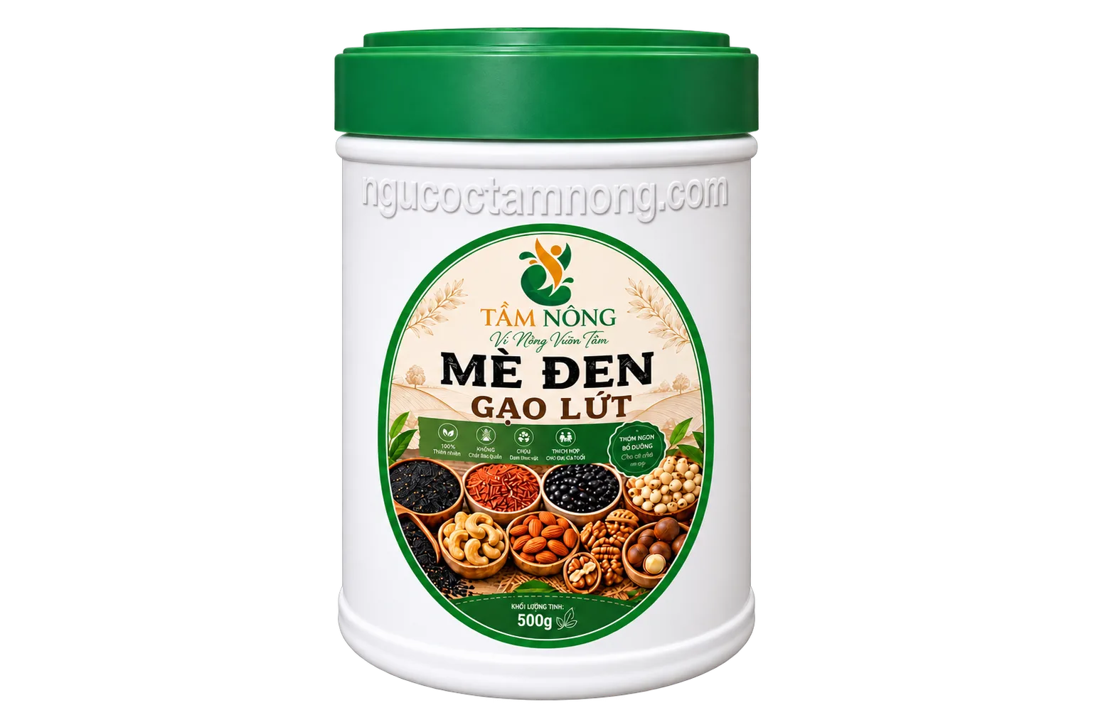 Mè đen gạo lứt Tầm Nông 500g